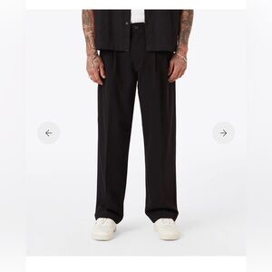 Black Wide-Leg Trousers Zanerobe
